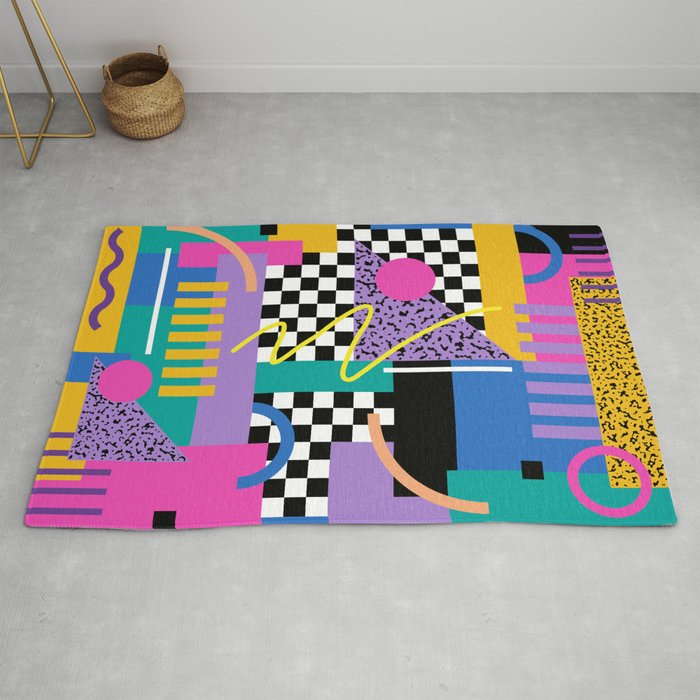 Memphis pattern 101 - 80s / 90s Retro Rug Gallery Image 2