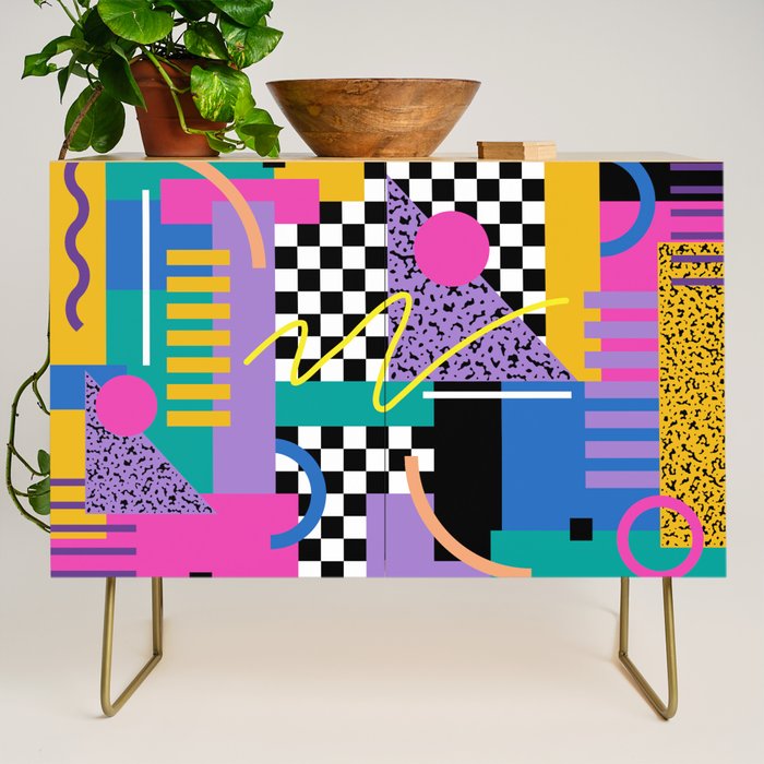 Memphis pattern 101 - 80s / 90s Retro Credenza Gallery Image 1