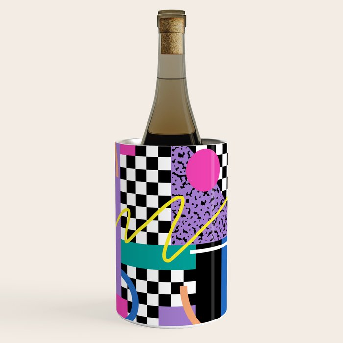 Memphis pattern 101 - 80s / 90s Retro Wine Chiller Gallery Image 1