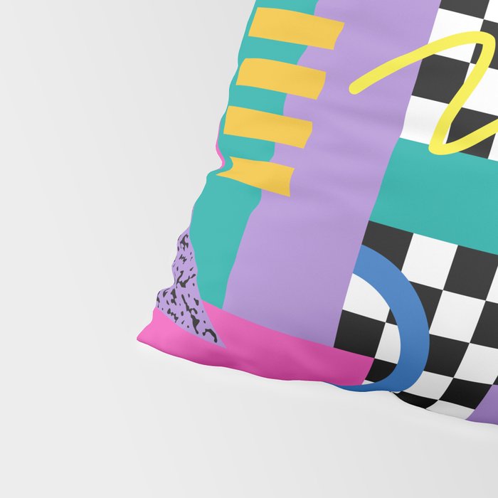 Memphis pattern 101 - 80s / 90s Retro Pillow Sham Gallery Image 4