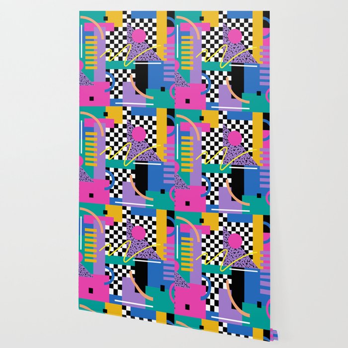 Memphis pattern 101 - 80s / 90s Retro Wallpaper Gallery Image 2