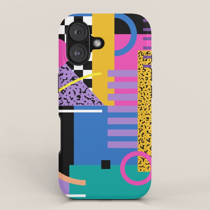 Memphis pattern 101 - 80s / 90s Retro iPhone Case