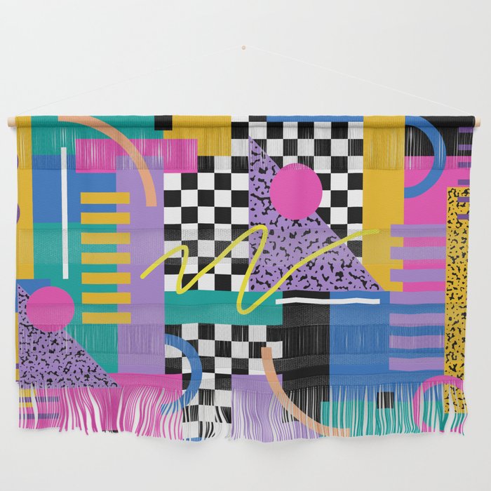 Memphis pattern 101 - 80s / 90s Retro Wall Hanging Gallery Image 1
