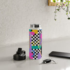 Memphis pattern 101 - 80s / 90s Retro Water Bottle Gallery Image 4