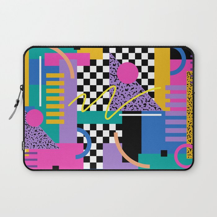 Memphis pattern 101 - 80s / 90s Retro Laptop Sleeve Gallery Image 1