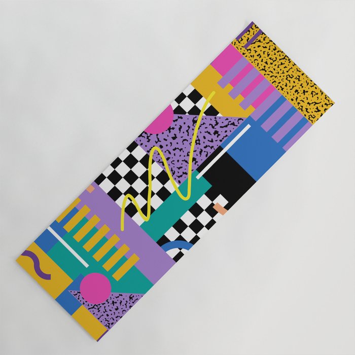 Memphis pattern 101 - 80s / 90s Retro Yoga Mat Gallery Image 1
