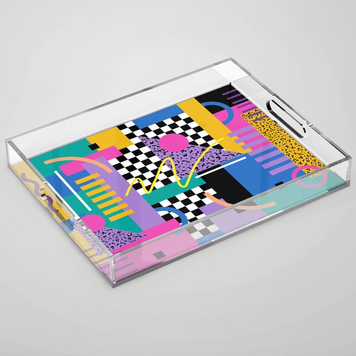 Memphis pattern 101 - 80s / 90s Retro Acrylic Tray Gallery Image 1