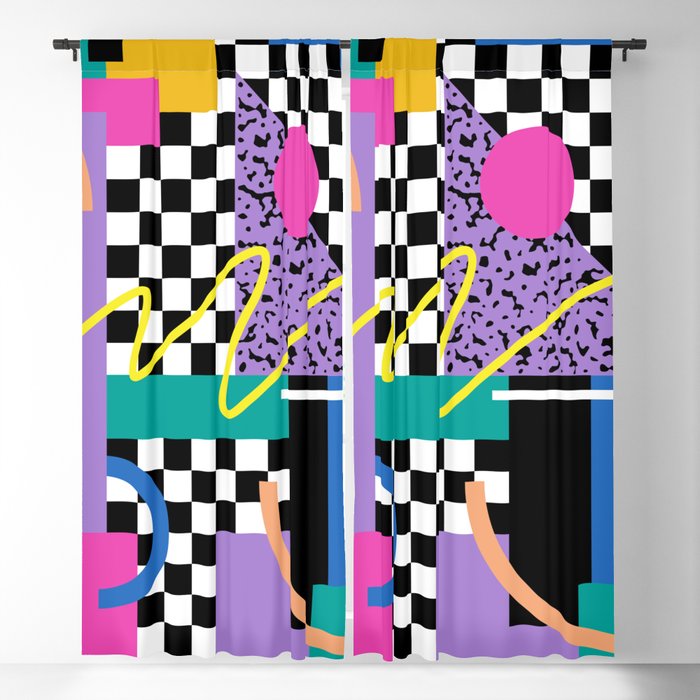 Memphis pattern 101 - 80s / 90s Retro Window Curtain Gallery Image 1