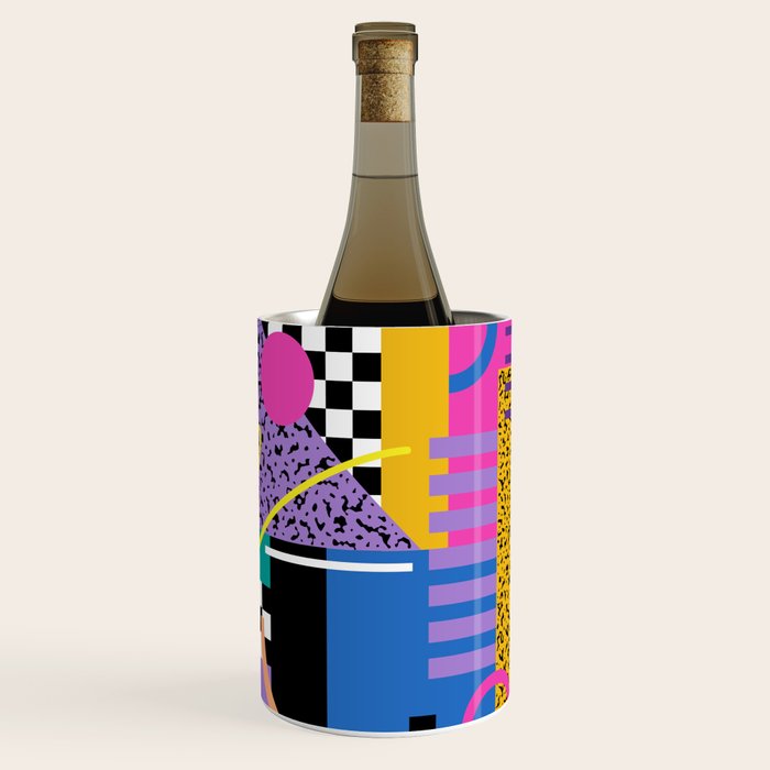 Memphis pattern 101 - 80s / 90s Retro Wine Chiller Gallery Image 3
