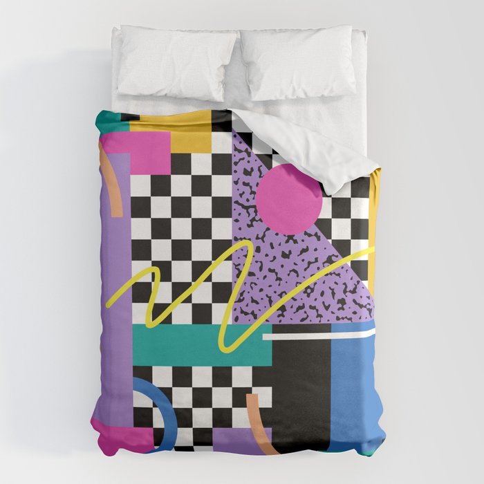 Memphis pattern 101 - 80s / 90s Retro Duvet Cover Gallery Image 6