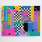 Memphis pattern 101 - 80s / 90s Retro Jigsaw Puzzle Gallery Image 1