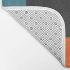 Colorful Modern Patchwork Abstract Art Bath Mat Gallery Image 2