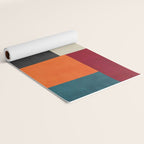 Colorful Modern Patchwork Abstract Art Yoga Mat Gallery Image 2