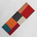 Colorful Modern Patchwork Abstract Art Yoga Mat Gallery Image 1