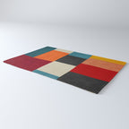 Colorful Modern Patchwork Abstract Art Rug Gallery Image 3