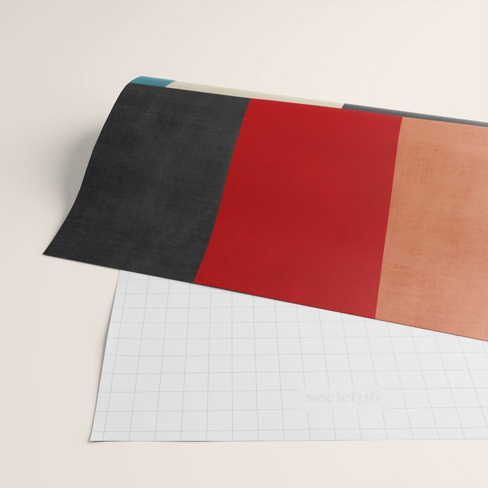 Colorful Modern Patchwork Abstract Art Wrapping Paper Gallery Image 2