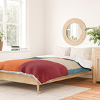 Colorful Modern Patchwork Abstract Art Duvet Cover Gallery Image 2