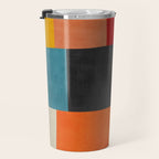 Colorful Modern Patchwork Abstract Art Travel Mug Gallery Image 3