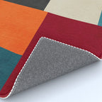 Colorful Modern Patchwork Abstract Art Rug Gallery Image 4