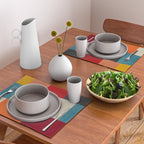 Colorful Modern Patchwork Abstract Art Placemat Gallery Image 2
