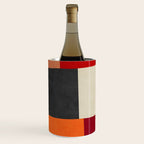 Colorful Modern Patchwork Abstract Art Wine Chiller Gallery Image 1