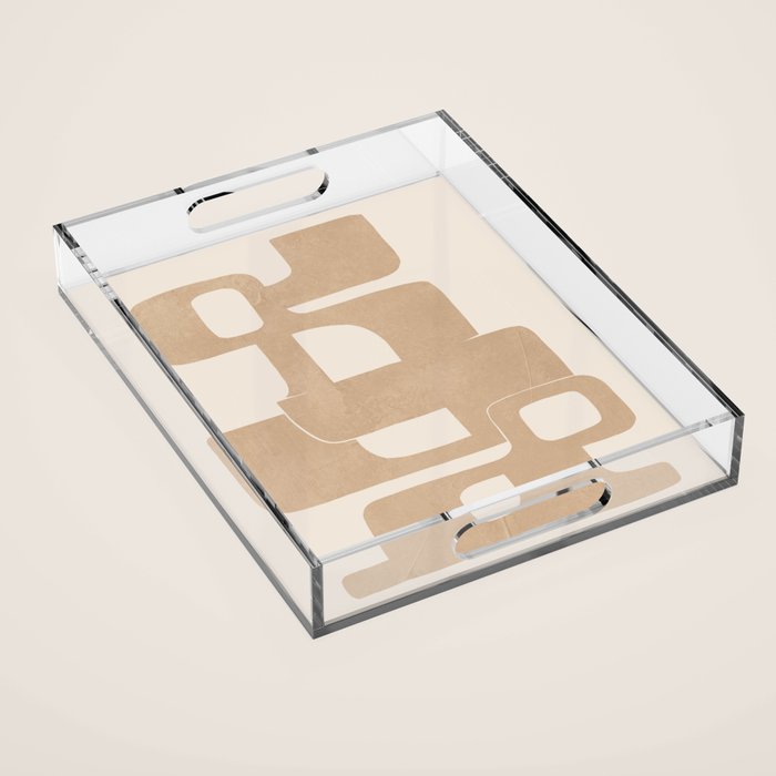 Modern Abstract Shapes 106 Acrylic Tray Gallery Image 1