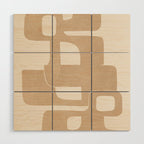 Modern Abstract Shapes 106 Wood Wall Art Gallery Image 1