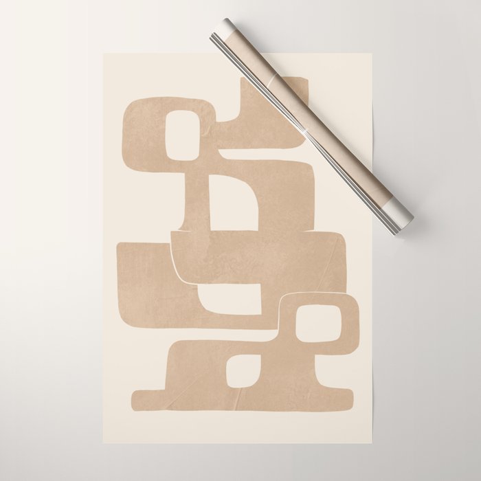 Modern Abstract Shapes 106 Wrapping Paper Gallery Image 1