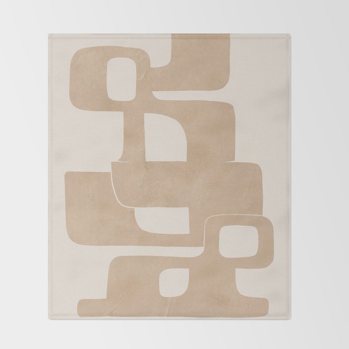 Modern Abstract Shapes 106 Throw Blanket Gallery Image 2