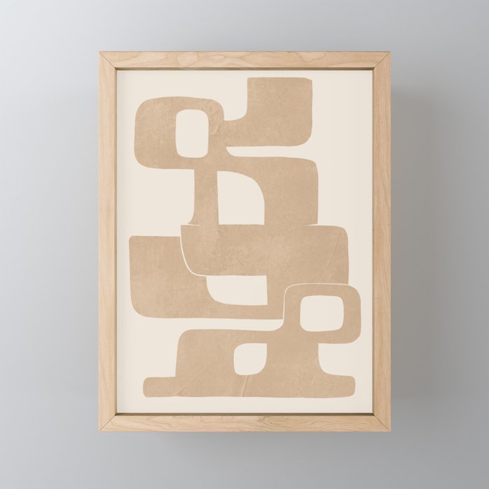 Modern Abstract Shapes 106 Mini Art Print Gallery Image 1