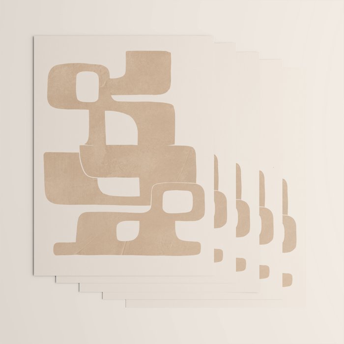 Modern Abstract Shapes 106 Wrapping Paper Gallery Image 3