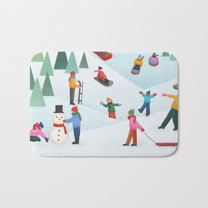 Snow Day Bath Mat Gallery Image 1