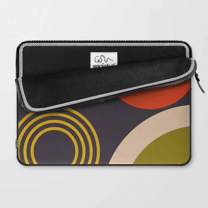 mid century bauhaus geometry square 3 Laptop Sleeve Gallery Image 2