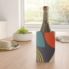 mid century bauhaus geometry square 3 Wine Chiller Gallery Image 4