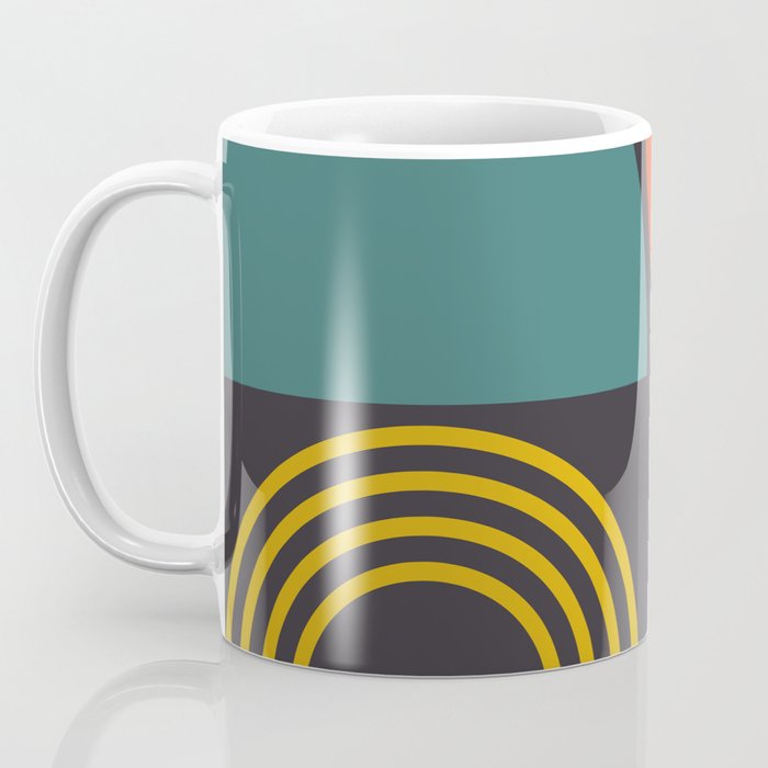 mid century bauhaus geometry square 3 Coffee Mug Gallery Image 3
