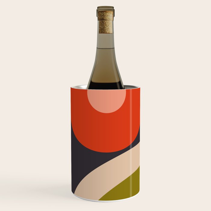 mid century bauhaus geometry square 3 Wine Chiller Gallery Image 3