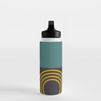 mid century bauhaus geometry square 3 Water Bottle Gallery Image 3