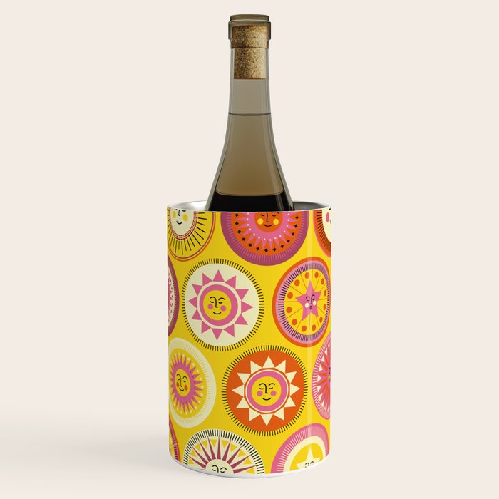 Many faces of Sun, Moon and Stars Wine Chiller Gallery Image 2