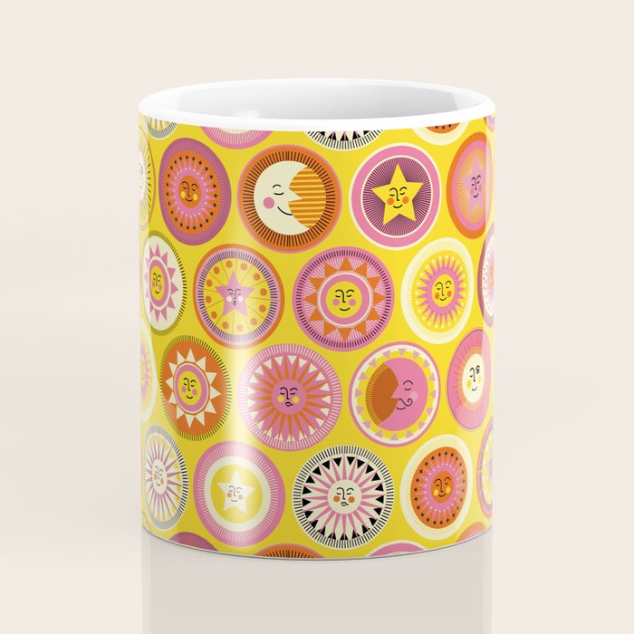 Many faces of Sun, Moon and Stars Coffee Mug Gallery Image 4