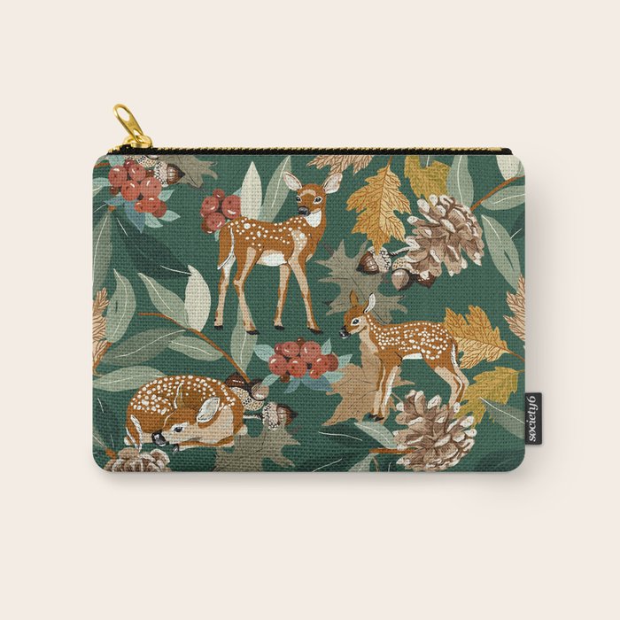 Deer in the autumn nature 22 Carry All Pouch Gallery Image 1