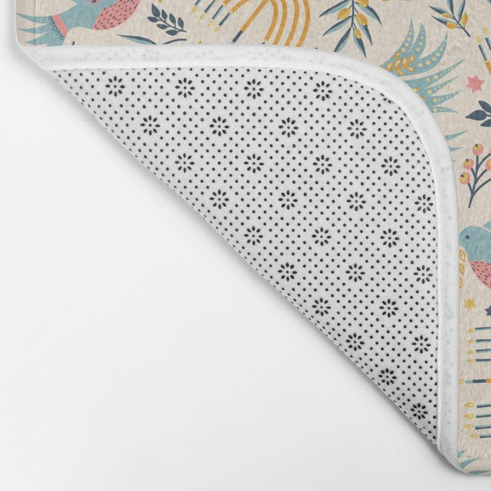 Hanukkah Modern Pattern Bath Mat Gallery Image 2