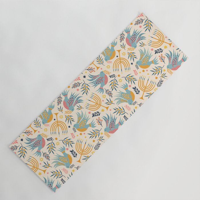 Hanukkah Modern Pattern Yoga Mat Gallery Image 1