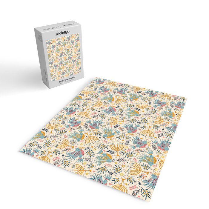 Hanukkah Modern Pattern Jigsaw Puzzle Gallery Image 2