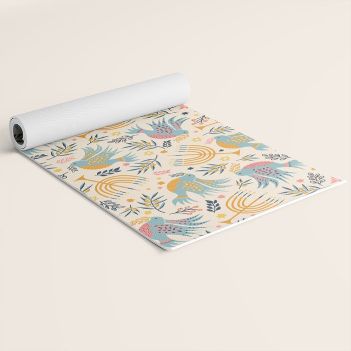 Hanukkah Modern Pattern Yoga Mat Gallery Image 2