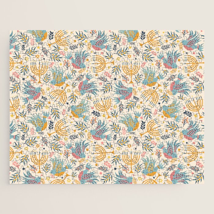 Hanukkah Modern Pattern Jigsaw Puzzle Gallery Image 1