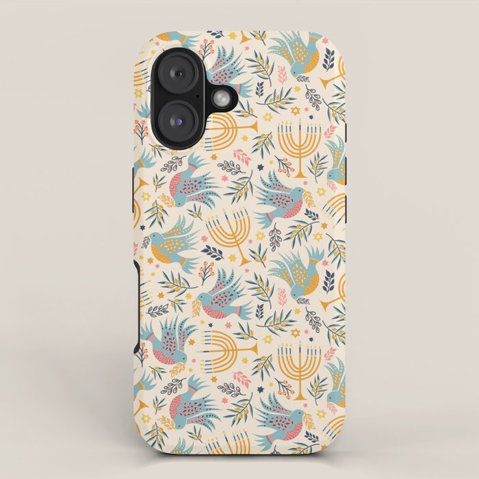 Hanukkah Modern Pattern iPhone Case Gallery Image 1