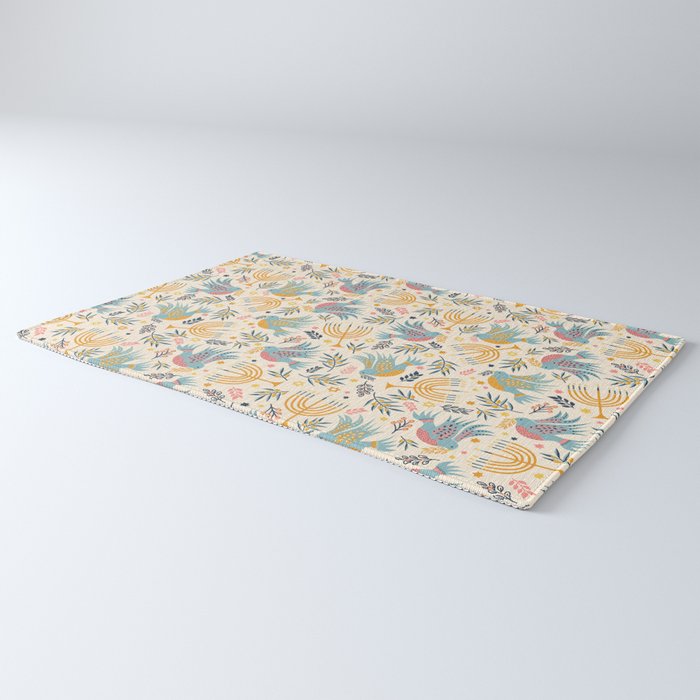 Hanukkah Modern Pattern Rug Gallery Image 3