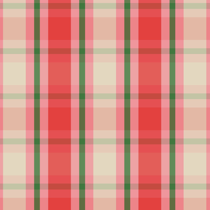 Christmas Cottage Plaid Pattern Red Pink Green Coffee Mug Gallery Image 2