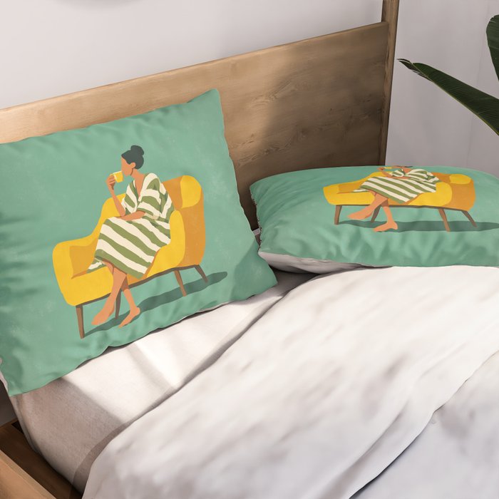 Quiet Coffee Moment at Home Pillow Sham Gallery Image 2