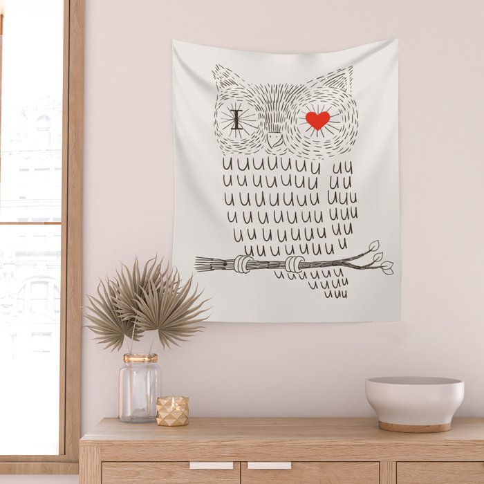 I Love Uuuuuuuu Wall Tapestry Gallery Image 2